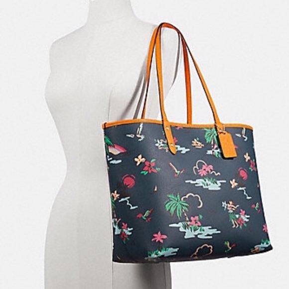 Coach Bags Coach Reversible City Tote Hawaiian Hawaii Print Poshmark